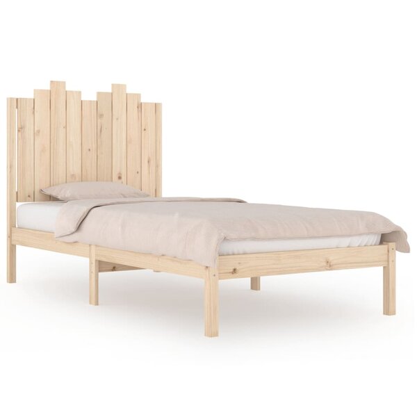 vidaXL Cadre de lit Bois de pin massif 100x200 cm