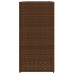 vidaXL Jardinière marron 40x40x80 cm résine tressée