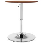 vidaXL Table de bar marron foncé Ø60x89 5 cm bois massif de chêne