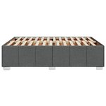 vidaXL Cadre de lit sans matelas gris foncé 140x190 cm tissu