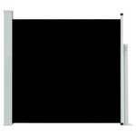 vidaXL Auvent latéral rétractable de patio 170x300 cm Noir
