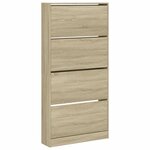 vidaXL Armoire à chaussures 4 tiroirs rabattables chêne sonoma