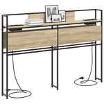 vidaXL Tête de lit de rangement Chêne sonoma 150 cm Bois d'ingénierie