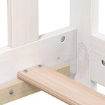 vidaXL Lit de jour sans matelas blanc bois de pin massif 90x190 cm