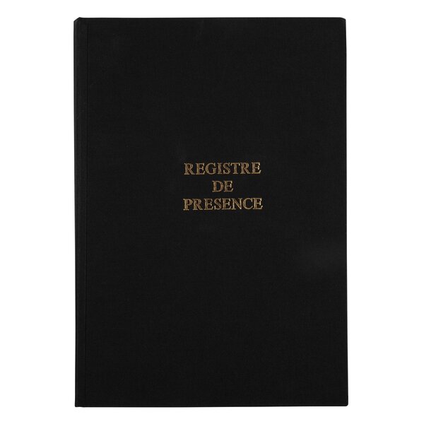 Registre 297x210 Présence Aux Délibérations Du Conseil 100 Pages - Noir Toilé - Le Dauphin