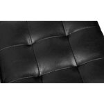 vidaXL Tabourets cube Noir