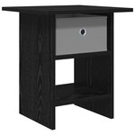 vidaXL Table de chevet Chêne noir 41 x 40 x 45 cm Bois d'ingénierie