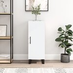 vidaXL Buffet blanc 34 5x34x90 cm bois d'ingénierie