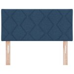Tête de lit vidaXL Design Diamond Blocks Bleu 90 cm Tissu