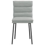 vidaXL Chaises à manger lot de 4 Gris clair Velours