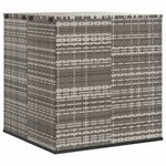 vidaXL Boîte à coussins de jardin Résine tressée 100x97 5x104 cm Gris