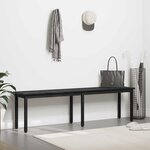 vidaXL banc Chêne noir 160 x 35 x 45 cm Bois d'ingénierie