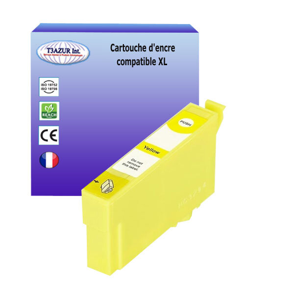 Cartouche Compatible pour Epson T3594 / T3584 (35XL) Jaune - T3AZUR