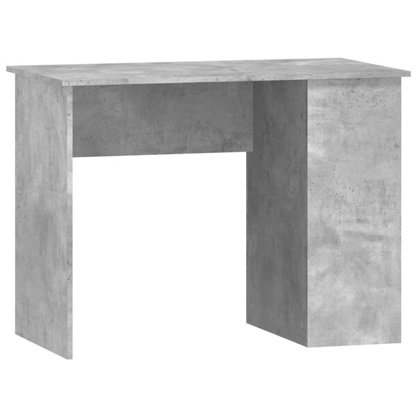 vidaXL Bureau Gris béton 100x55x75 cm Bois d'ingénierie
