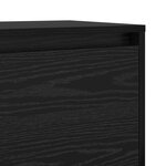 vidaXL Meuble TV Chêne noir Bois d'ingénierie