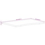 vidaXL Dessus de bureau avec courbe 140x60x2 5 cm manguier massif brut