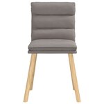 vidaXL Chaises à manger lot de 6 taupe tissu