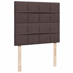 vidaXL Sommier à lattes de lit avec matelas Marron foncé 120x200 cm