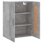 vidaXL Armoire murale gris béton 69 5x34x90 cm bois d'ingénierie