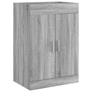 vidaXL Meuble sous lavabo de salle de bain Sonoma gris