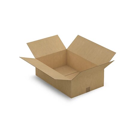 Caisse carton brune simple cannelure raja 59x39x18 cm (lot de 20)
