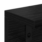 vidaXL Porte-manteau mural avec étagère Chêne noir 60 x 10.5 x 10.5 cm