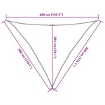 vidaXL Voile d'ombrage 160 g/m² Orange 3x3x4 2 m PEHD