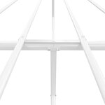 vidaXL Cadre de lit métal sans matelas et pied de lit blanc 193x203 cm
