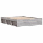 vidaXL Cadre de lit sonoma gris 160x200 cm