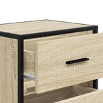 vidaXL Tables de chevet 2 Pièces chêne sonoma 40x31x50 cm bois ingénierie