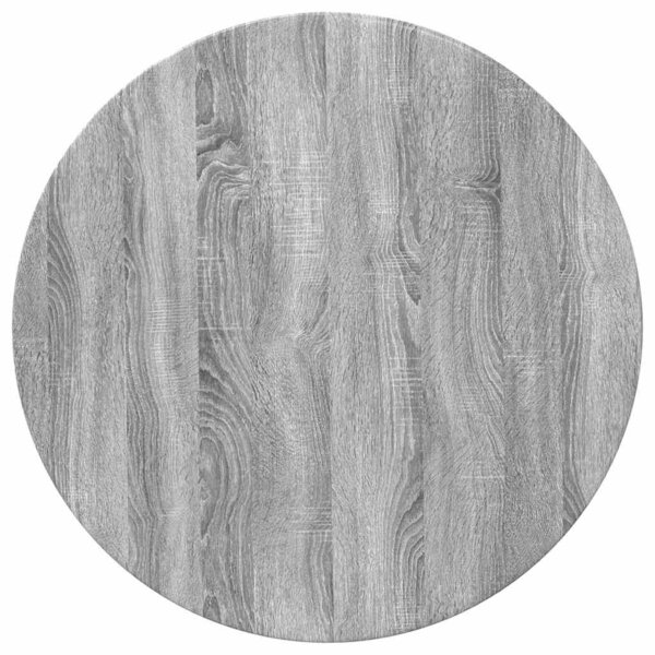 vidaXL Plateau de table Sonoma gris 70 x 70 x 1.5 cm Bois d'ingénierie