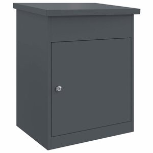 vidaXL Boîte de dépôt de colis Anthracite 44 x 35 x 59 cm Acier