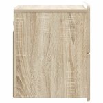vidaXL Cabinet de chevet mural 2 Pièces Chêne Sonoma 33 x 34 5 x 43 cm