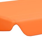 vidaXL Toit de rechange balançoire orange 188/168x145/110 cm