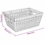 vidaXL Paniers de rangement 2 Pièces Naturel 38 x 28 x 15 cm