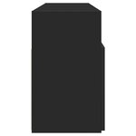 vidaXL Meuble TV avec lumières LED noir 120x30x50 cm