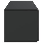 vidaXL Meuble TV mural 78 5 x 31 x 30 cm Noir Bois d'ingénierie