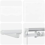 vidaXL Auvent Rétractable avec 500 × 350 cm Blanc