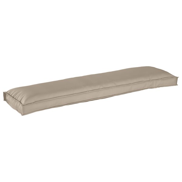 vidaXL Coussin pour banc taupe 150x40x8 cm en tissu Oxford.