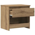 vidaXL Tables de chevet 2 Pièces chêne artisanal 40x30x39 cm
