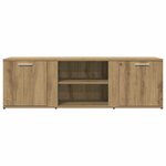 vidaXL Meuble TV chêne artisanal 120x34x37 cm bois d'ingénierie