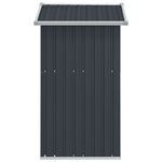 vidaXL Abri de jardin Anthracite 126x97 5x177 cm Acier galvanisé