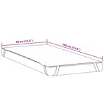 vidaXL Protège-matelas blanc 90x190 cm imperméable