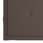 vidaXL Chaises de jardin avec coussins taupe lot de 8 Bois teck massif