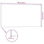 vidaXL Panneaux muraux 3D 5 Pièces marron 100x50 cm EPS