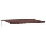 vidaXL Auvent manuel rétractable marron 600x300 cm