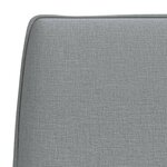 vidaXL Banc Gris clair 100x75x76 cm Tissu