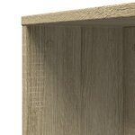 vidaXL Armoire de salle de bain étroite avec roulettes chêne sonoma