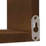 vidaXL Étagère d'angle murale Chêne marron 40x40x50 cm Bois ingénierie