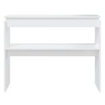 vidaXL Table console blanc 102x30x80 cm bois d'ingénierie